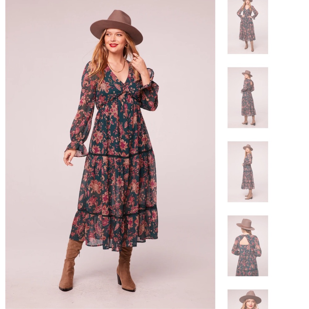Band of the free paisley midi dress